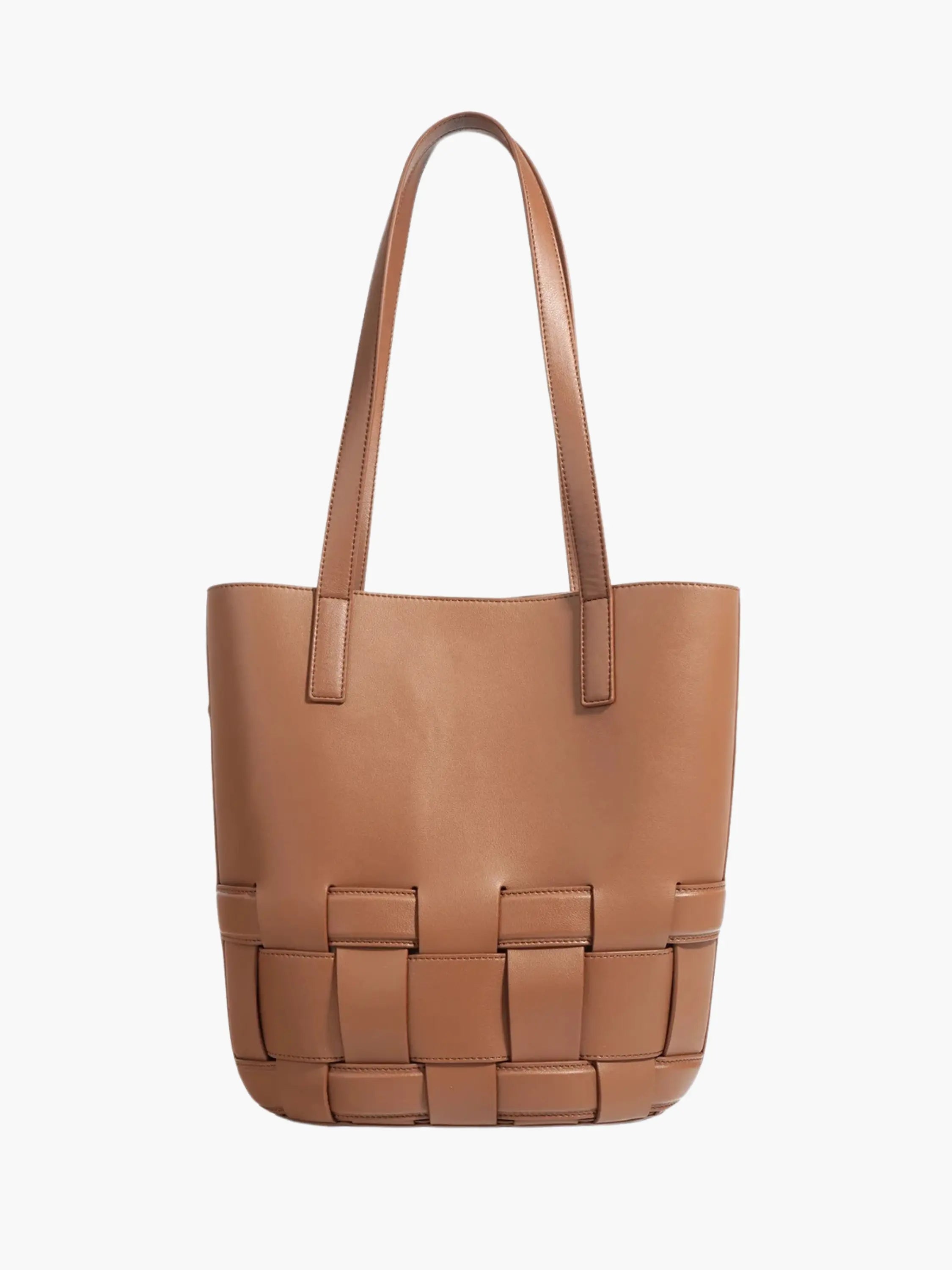 Agnes | Gevlochten Leren Tas