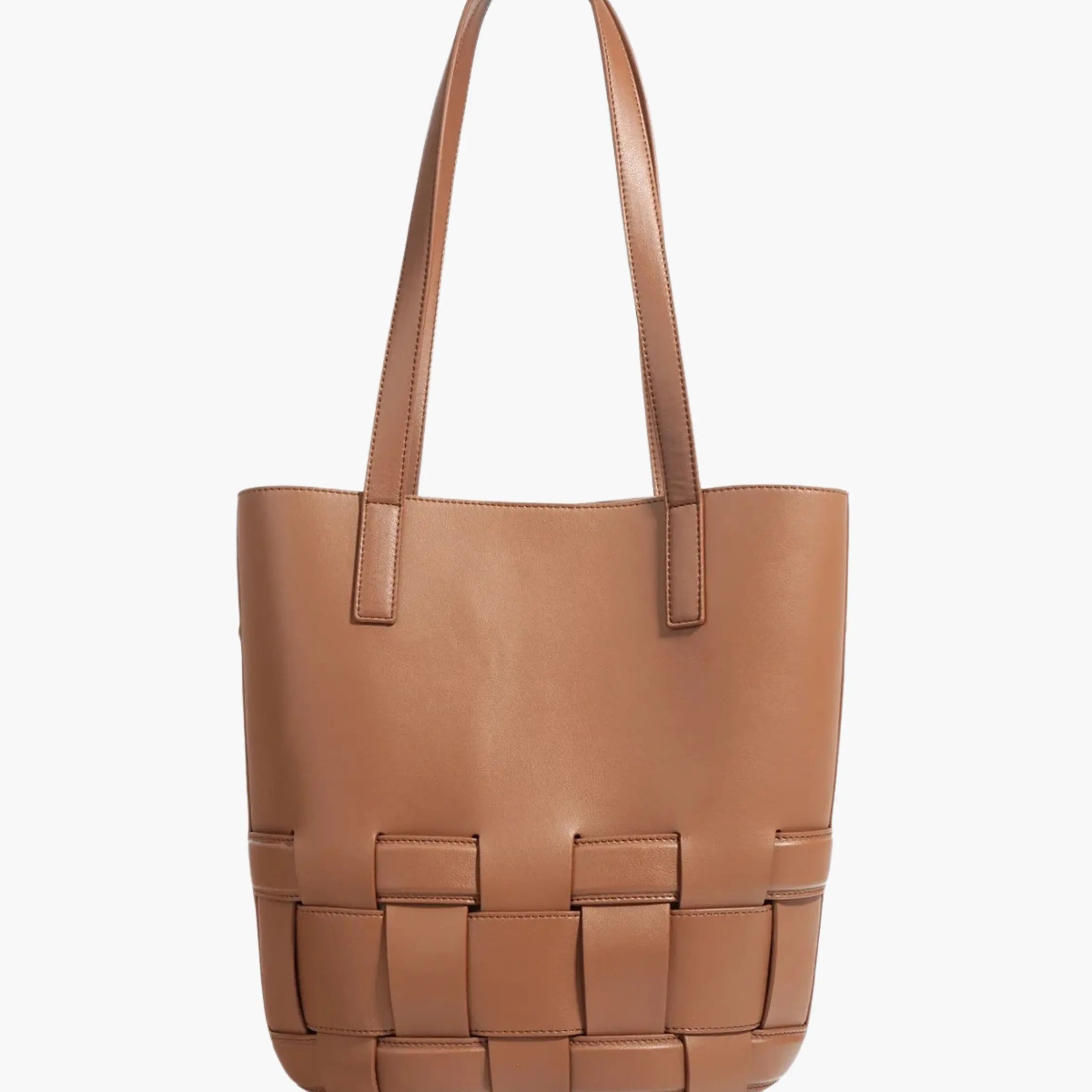 Agnes | Gevlochten Leren Tas
