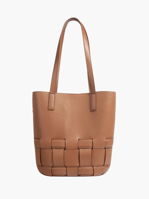 Agnes | Gevlochten Leren Tas
