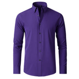 Benjamin | Classic Slim Fit Stretchable Lange Mouwen Business Shirt
