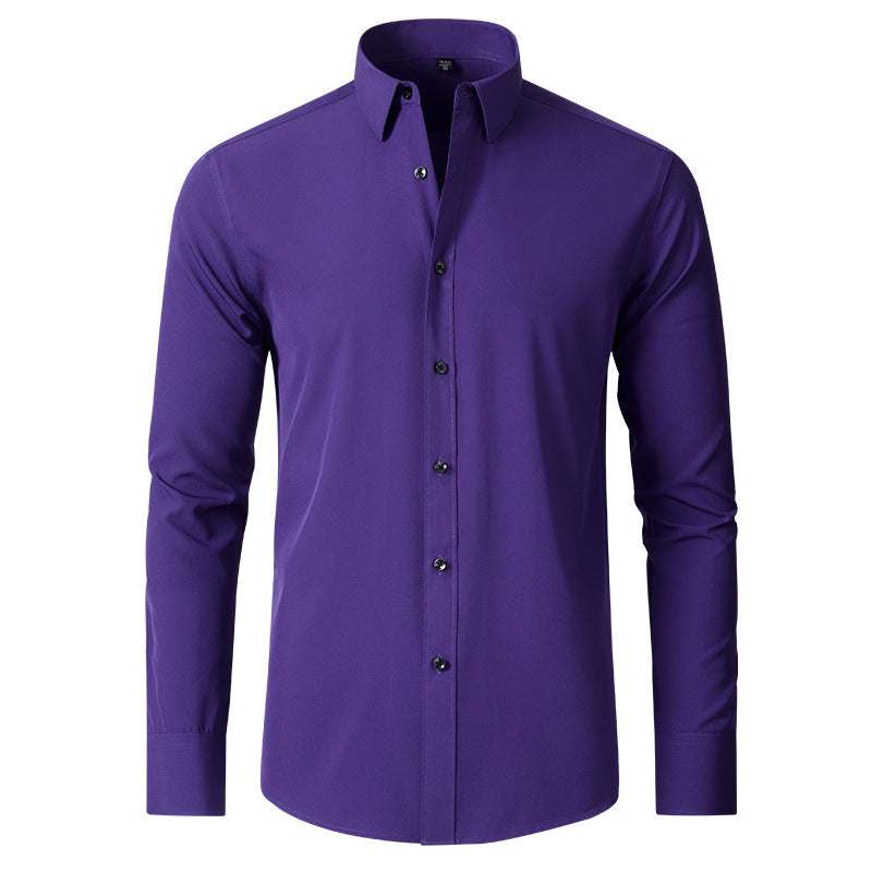 Benjamin | Classic Slim Fit Stretchable Lange Mouwen Business Shirt