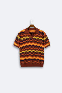 Retro-Trui met Zigzagpatroon