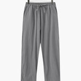 Nathan | Comfortabele heren zomer linnen broek met elastische tailleband