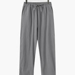 Nathan | Comfortabele heren zomer linnen broek met elastische tailleband