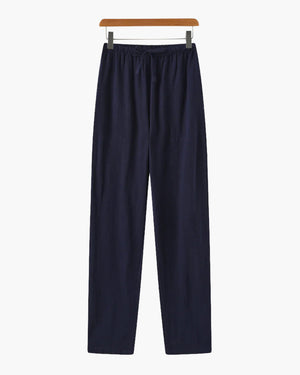 Adrian | Lichte Slim Fit Heren Zomer Linnenbroek met Koord