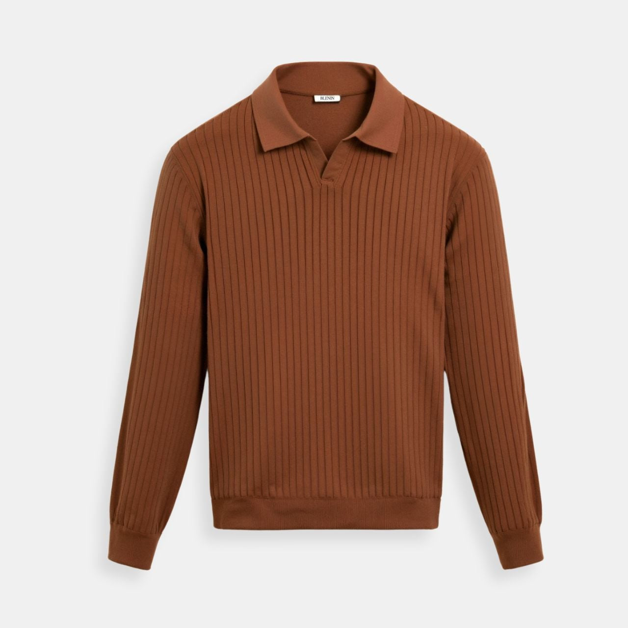 Minimalistisch Gebreid Poloshirt | Elegantie & Comfort in Perfectie