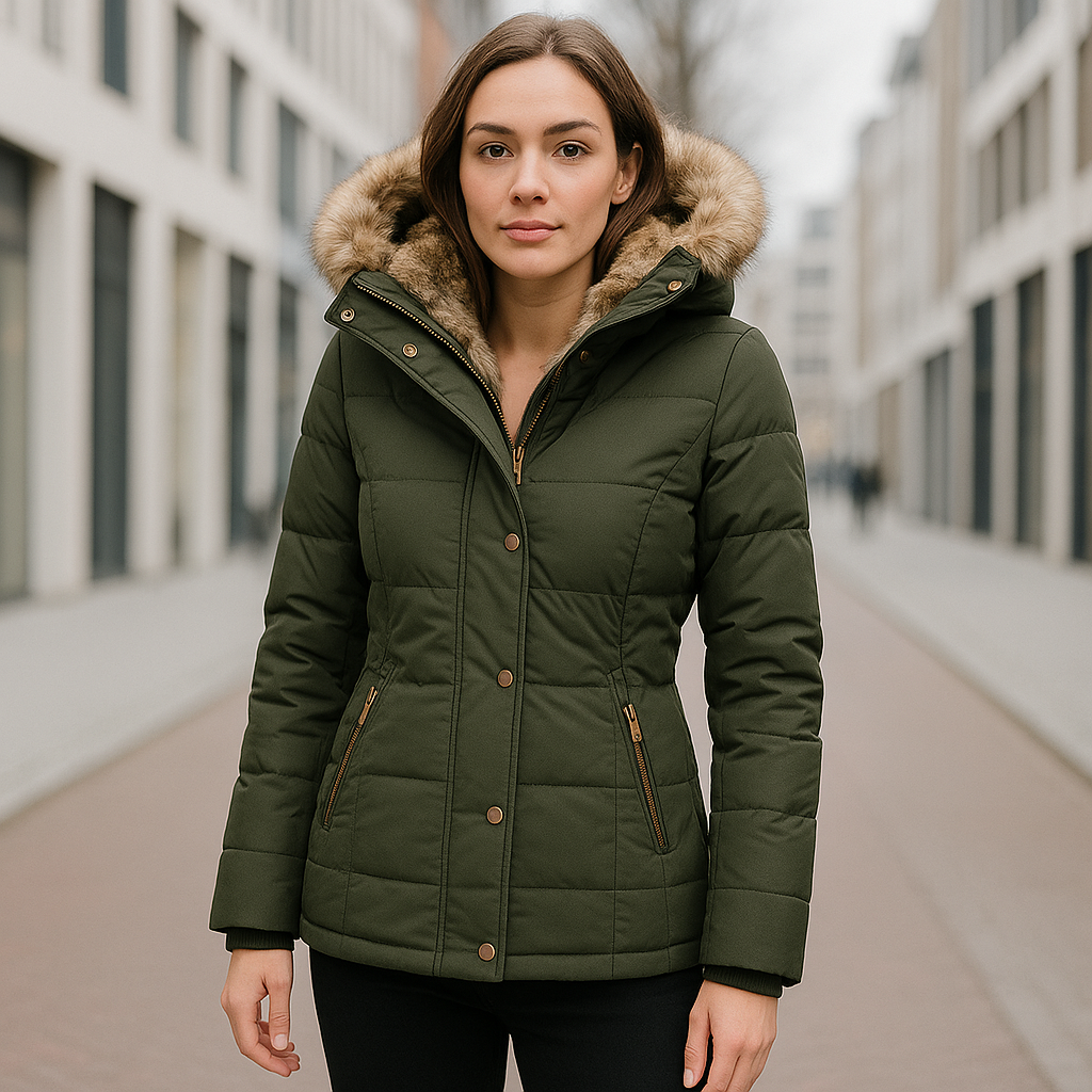 Almaz | Getailleerde Winterjas met Zachte Voering