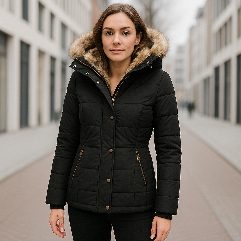 Almaz | Getailleerde Winterjas met Zachte Voering