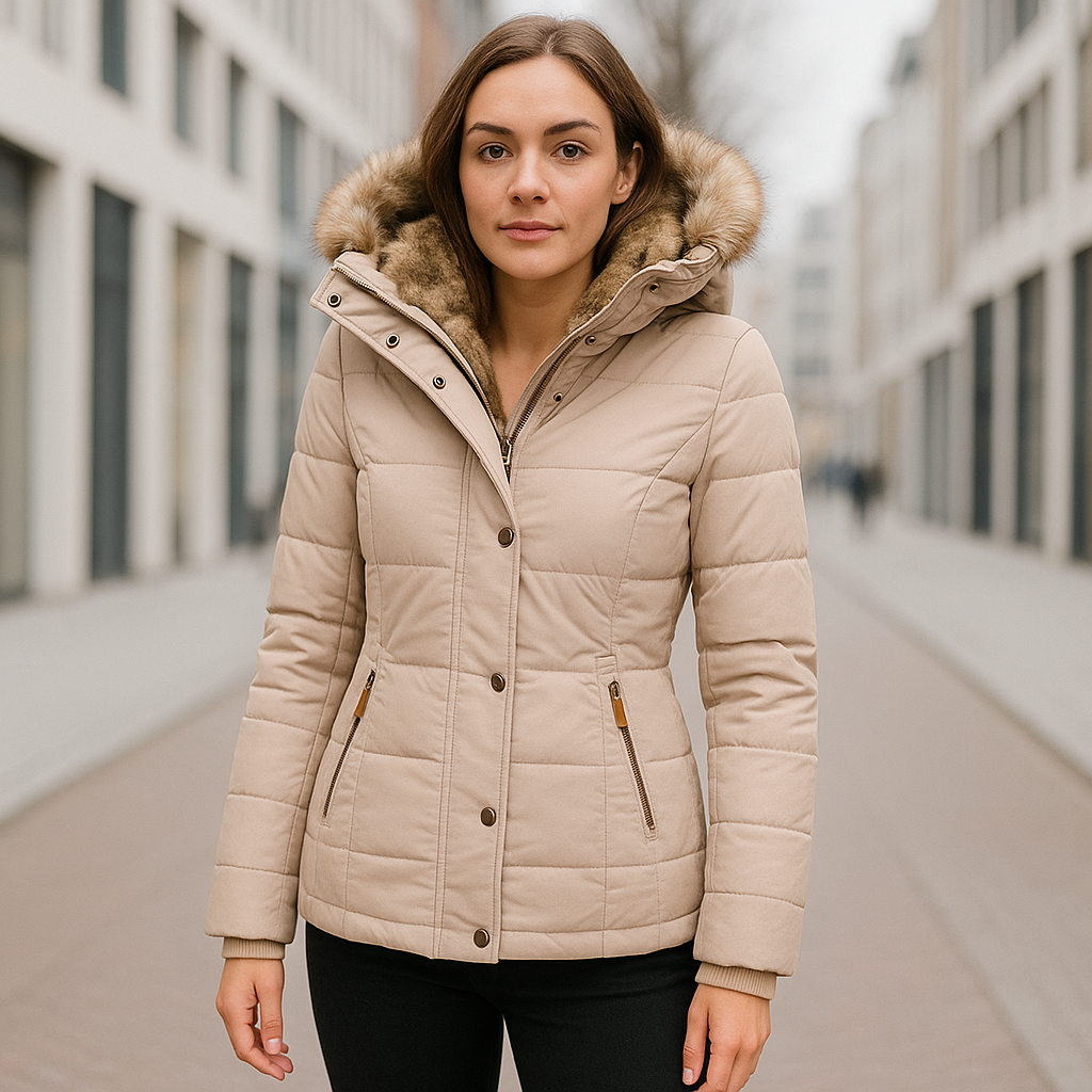 Almaz | Getailleerde Winterjas met Zachte Voering