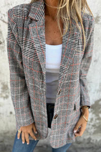 Ellen™ Elegante Geruite Blazer voor Dames