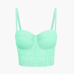 Ida | Figuuraccentuerende Bustier-top met Beugelcups en Transparante Mesh-Structuur