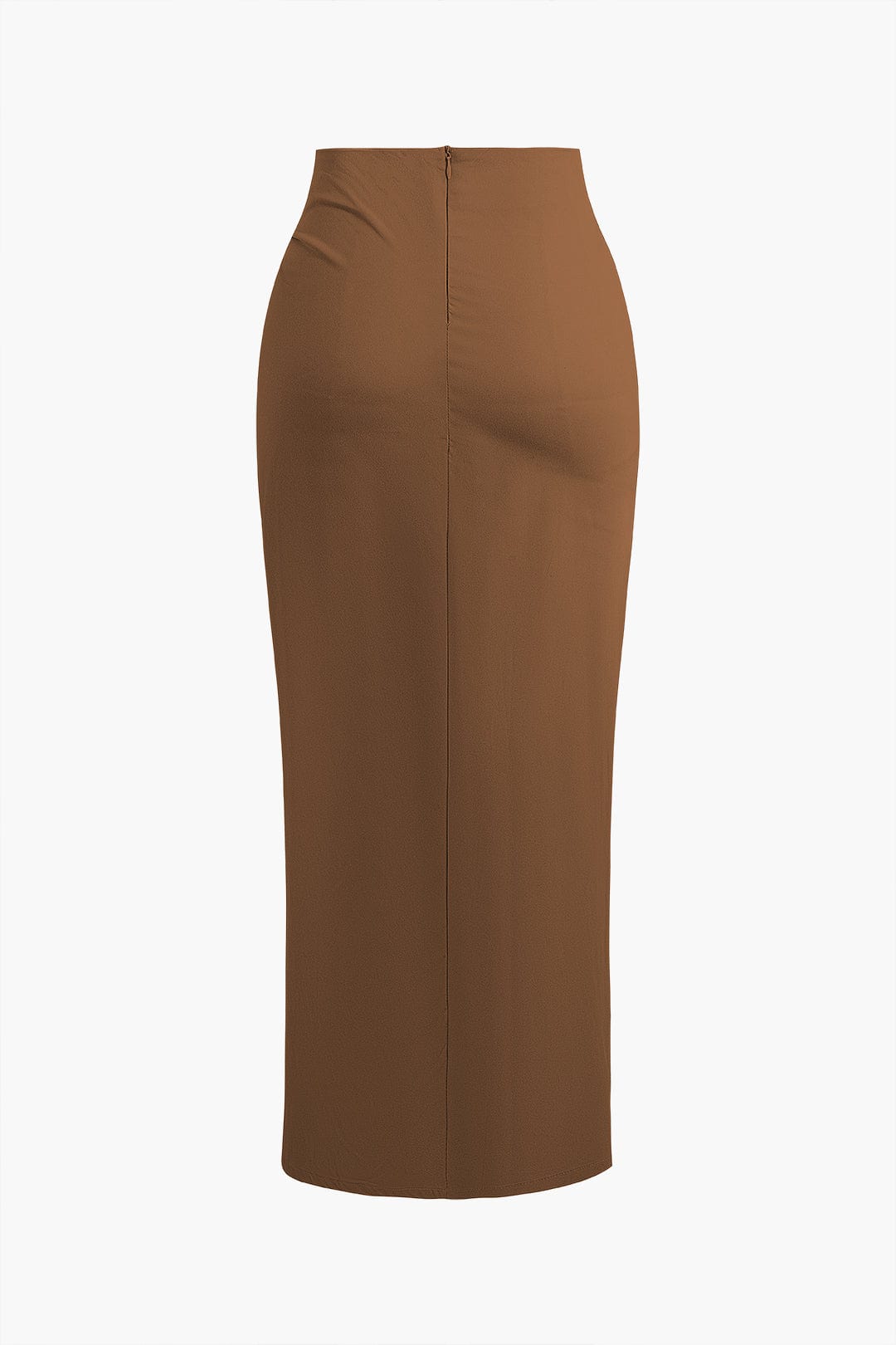 Fridoline | Elegante Midirok met Wickeloptiek, Drapering en Hoge Split