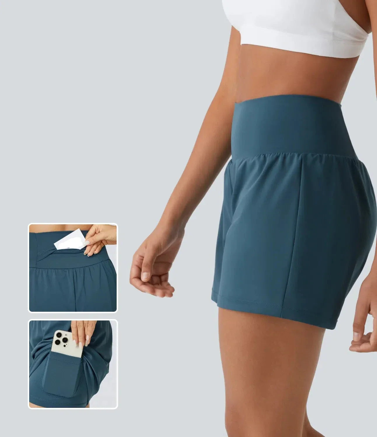 Johanna | Multifunctionele 2-in-1 Yoga Shorts met Zakken