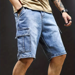 Giel™ Heren Denim Cargo Shorts