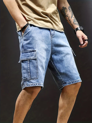 Giel™ Heren Denim Cargo Shorts