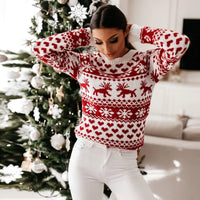 Reese | Vrouwelijke Fitted Kersttrui