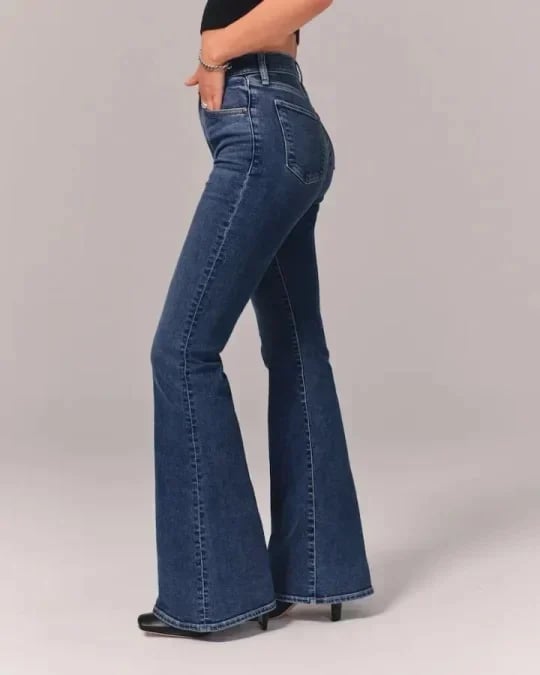 High™ Waist Flared Jeans | Katoen & Elasthaan | Trendy en Comfortabel