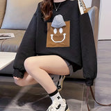 Bobbie™ Dames Sweater met 3D Cartoonprint en Schouderdetails