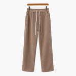 Leonardo | Heren Corduroy Broek met Wijde Pijpen & Touwtjes