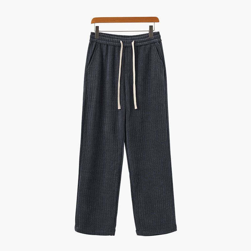 Leonardo | Heren Corduroy Broek met Wijde Pijpen & Touwtjes