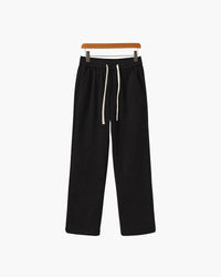 Leonardo | Heren Corduroy Broek met Wijde Pijpen & Touwtjes