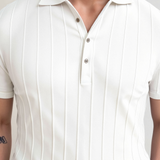 Elegante heren polo in het wit – Minimalistisch en tijdloos