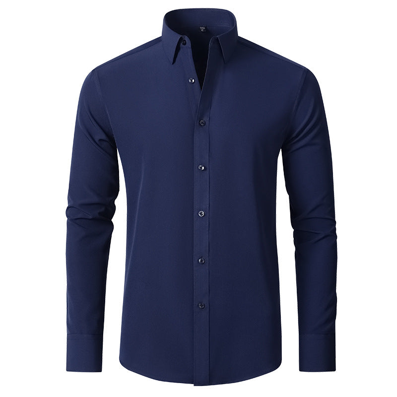 Benjamin | Classic Slim Fit Stretchable Lange Mouwen Business Shirt