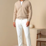 Heren Chino Broek in Wit – Elegantie en moderne stijl