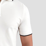Klassiek Poloshirt met Rits en Contrastdetails