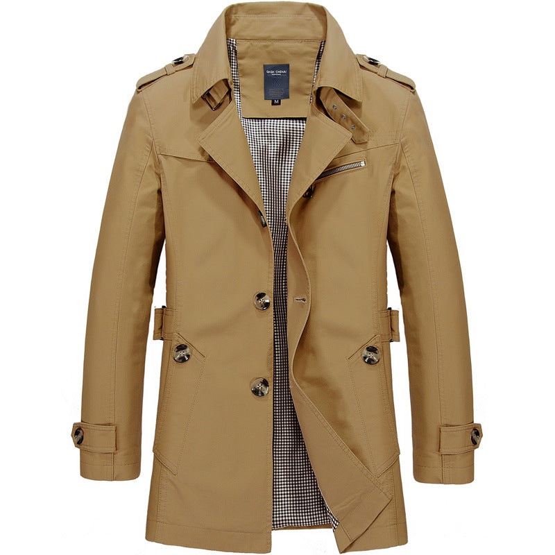 Michiel™ Heren Sherpa Gevoerde Trenchcoat Winterjas