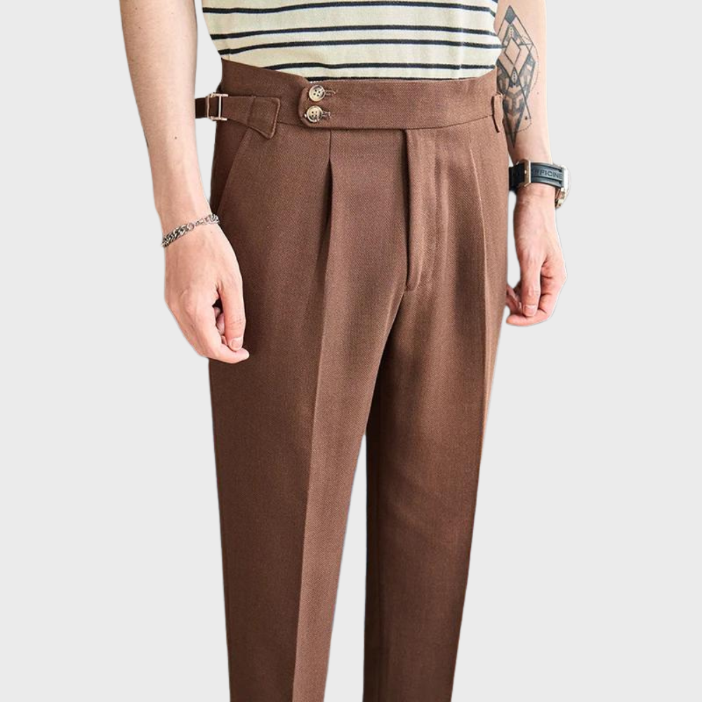 Rafael | Heren Hoge Taille Plissé Broek