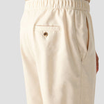 Killian | Beige herenbroek met elastische tailleband en knoopsluiting