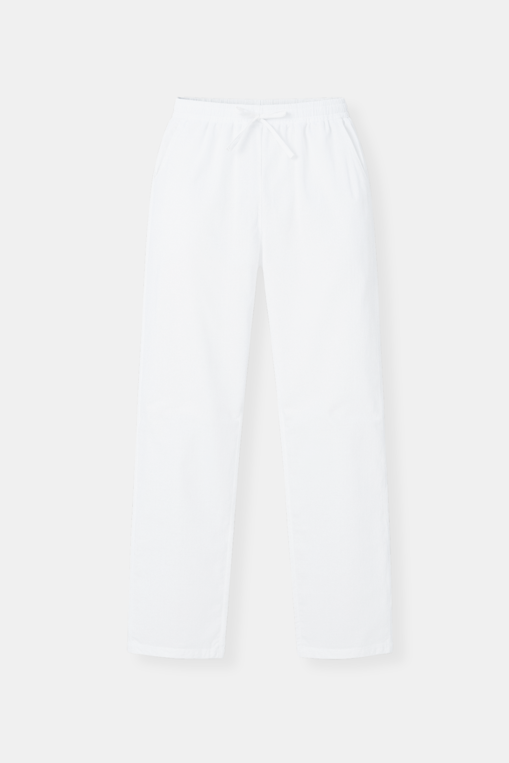 Leonardo | Heren-Loungebundhose in Wit met Kordelzug