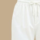 Comfortabele damesbroek met elastische tailleband en trekkoord