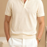 Heren Poloshirt in Beige – Elegant & Tijdloos