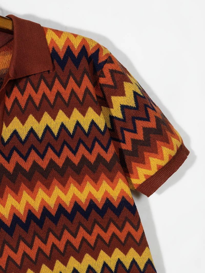 Retro-Trui met Zigzagpatroon