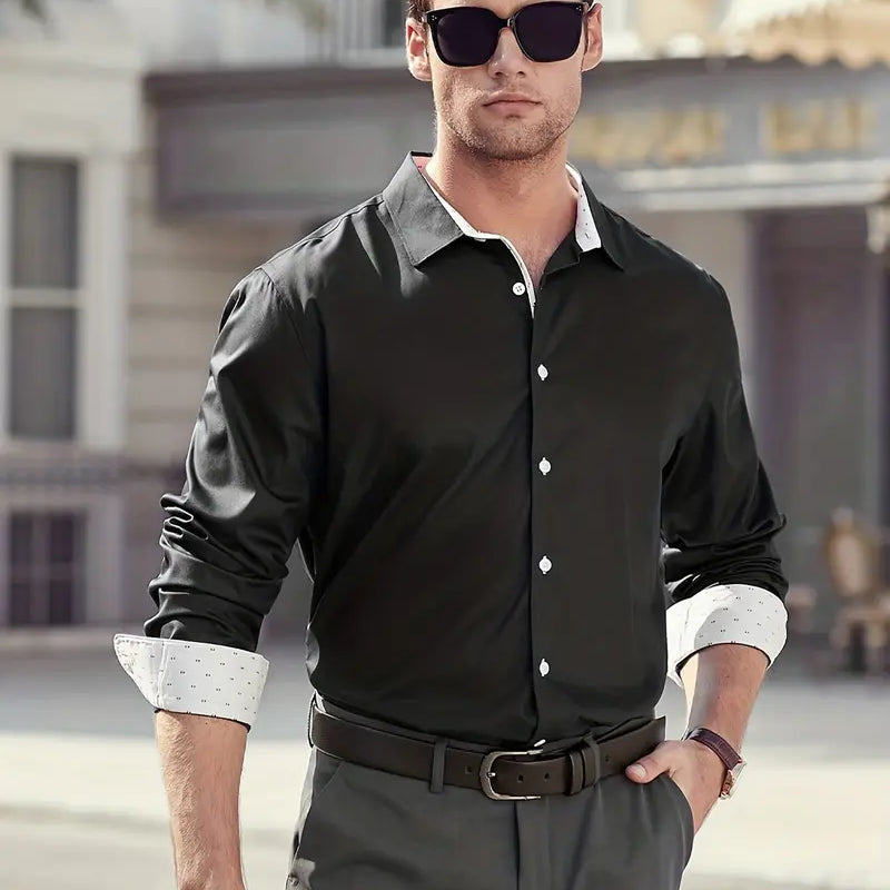 Alexander | Elegante Businessoverhemd met Contrastdetails
