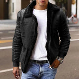 Hessel-Jan™ Heren Leren Winterjas