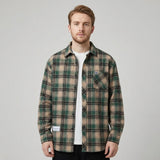 Heren Geruit Overshirt met Knoopsluiting