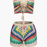 Naila | Boho-Haak-Bestaat uit Bustier & Shorts