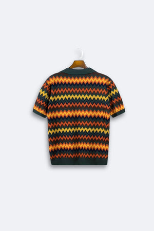 Retro-Trui met Zigzagpatroon