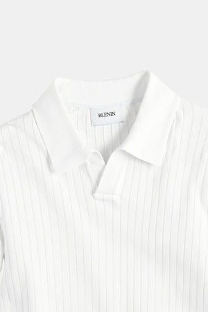 Minimalistisch Gebreid Poloshirt | Elegantie & Comfort in Perfectie
