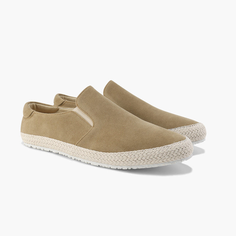 Jacob | Stijlvolle Espadrille Heren-Slip-On van Suède met Jutezool