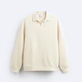 Beige pullover met polokraag – Casual stijl met elegantie