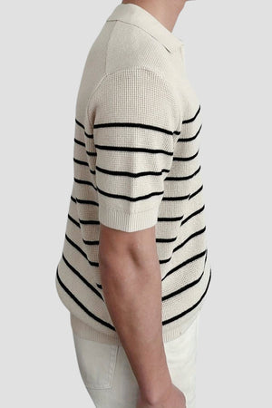 Gestreept herenpoloshirt met korte mouwen – Tijdloos &amp; Veelzijdig