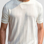 Oude Geld Classic Heavy O-Hals Gestreept T-Shirt