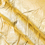 Elfriede | Glanzende Metallic-Midirok met Crinkle-effect en elastische tailleband