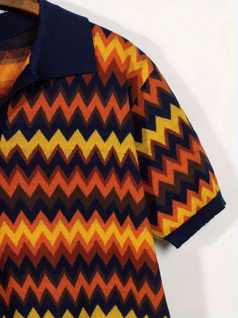 Retro-Trui met Zigzagpatroon