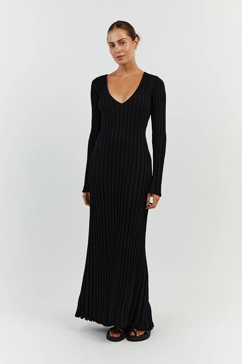 Luna™ V-Neck Midi Dress