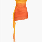 Sienna | Asymmetrische Partyjurk in stralende kleurverloop
